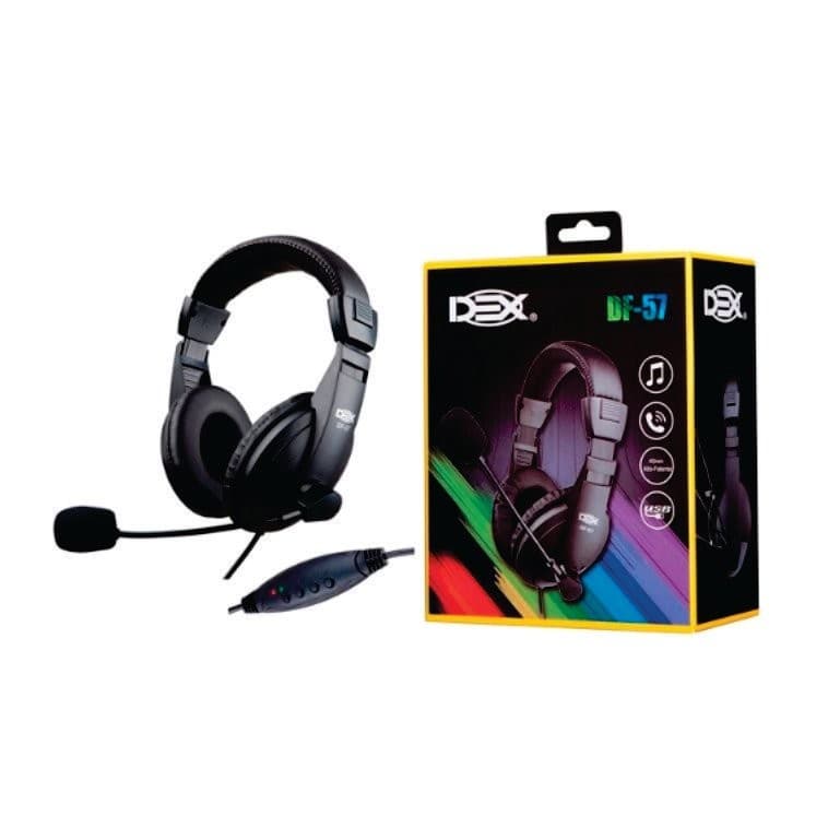 FONE HEADSET GAMER C/ MICROFONE / USB / DEX DF-57