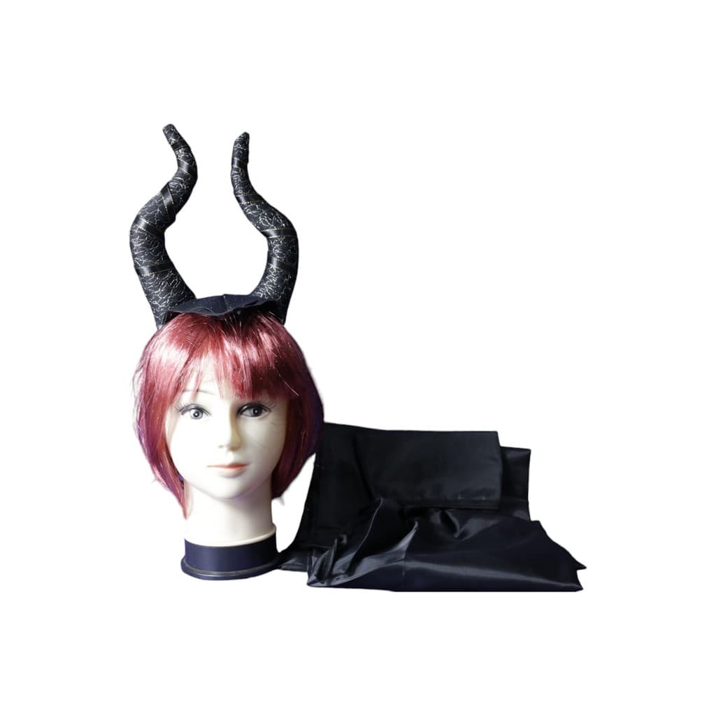 Tiara Malévola com Chifres – Arquinho Fantasia Halloween, Dia das Bruxas, Festa Temática Cosplay