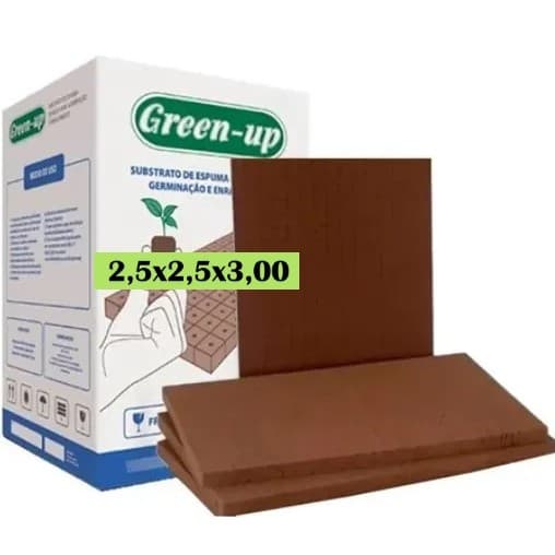 ESPUMA FENÓLICA - GREENUP - 2,5 x 2,5 x 3 SEM FURO
