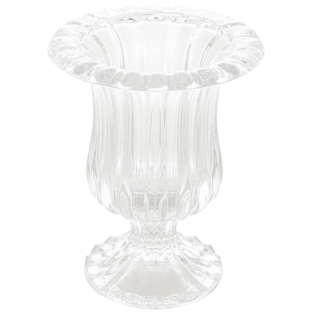 Vaso de Vidro para Flores Decoração 11x14,5cm Escritório Sala Hall de Entrada Lyor