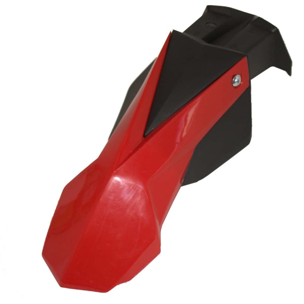 Para-lama dianteiro BM MORTARD universal preto com vermelho CRF 230 / CRF 250F / XR 250 TONADO / BROS 125/150 / XR 200