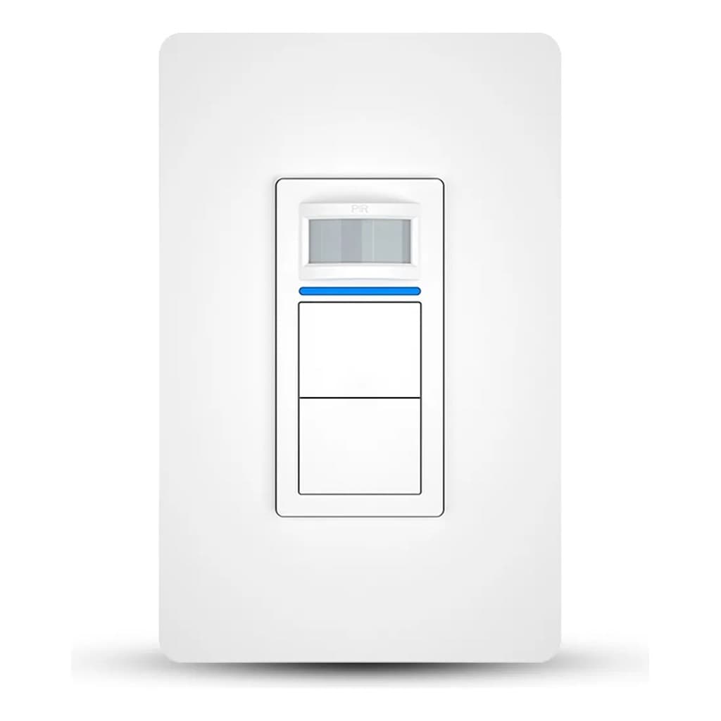 INTERRUPTOR WIFI 2 TECLAS COM SENSOR APP TUYA BRANCO ALPHA-120-2 AITEK