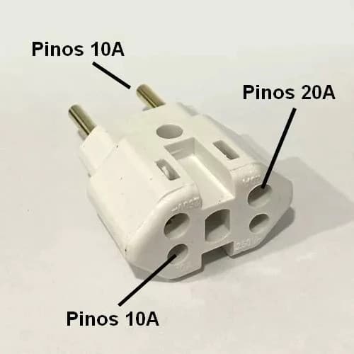 Adaptador Tomada Benjamim 10a 20a 250v 110v/220v