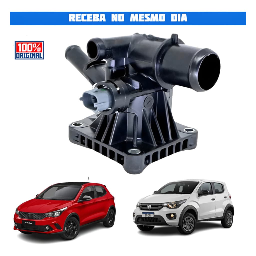 Válvula Termostática Original Fiat Mobi Argo Uno Cronos 1.0 1.3 Strada