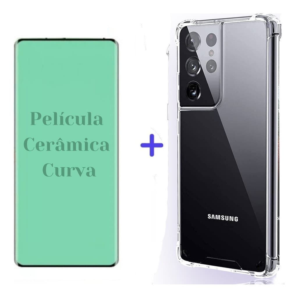 Capa + Película Curva Samsung Galaxy S21 Ultra - Design Slim