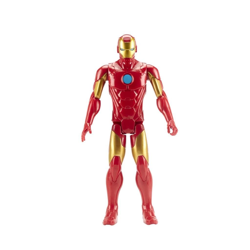 Boneco Iron Man Avengers Titan Hero 30cm Hasbro E7873 - Clássico, Articulado, Ideal para Crianças