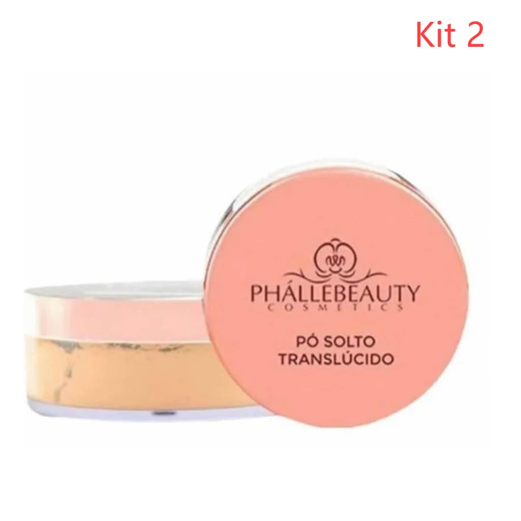 Kit C/2 Pó Facial Solto Translúcido - Phallebeauty  PH004