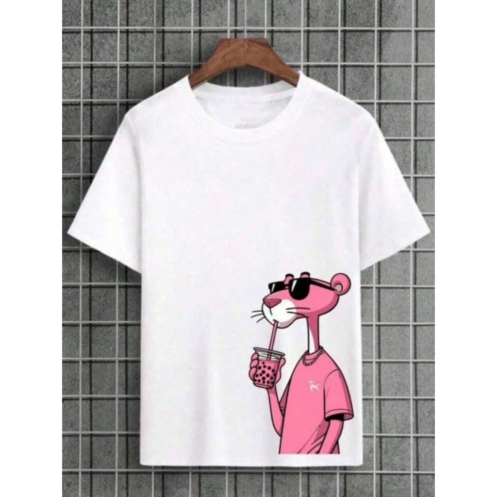 Camiseta Masculina Pantera Rosa Camisa 100% Algodão Linha Premium