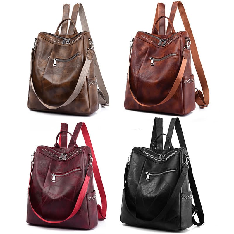 Aislinn Bolsas femininas, mochilas de couro sintético de grande capacidade, mochilas multifuncionais, bolsas de viagem,