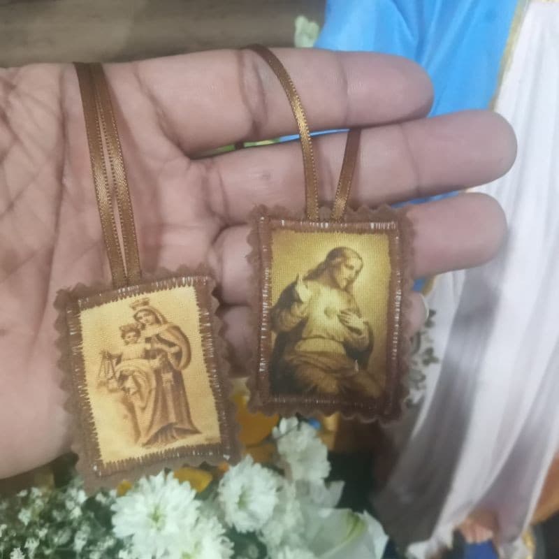 Escapulário Nossa Senhora do Carmo, VINTAGE, Carmelitas.