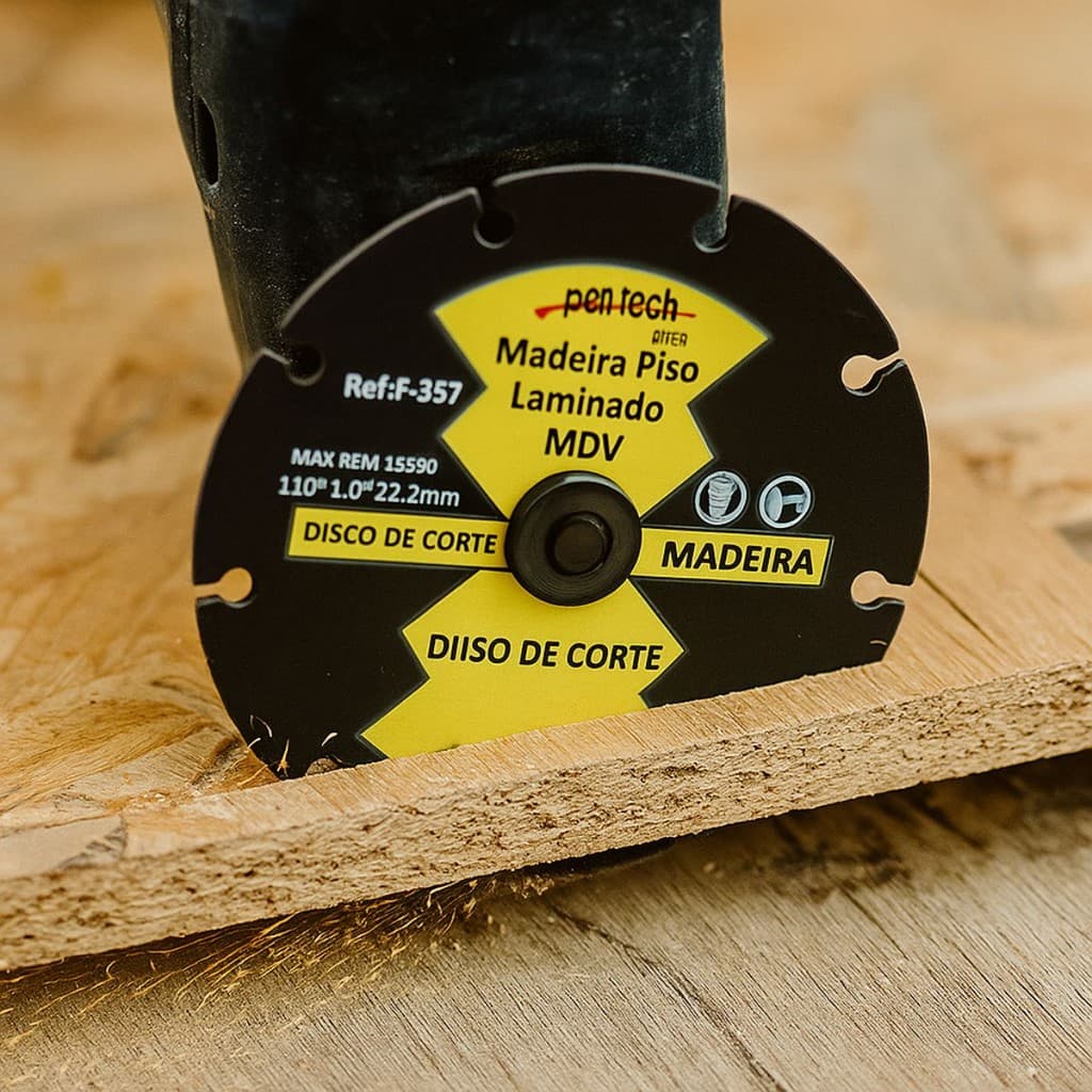 Disco Corte Madeira Piso Laminado Mdf Esmerilhadeira 110mm