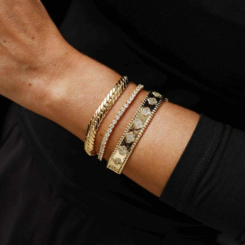 Bracelete banhado a ouro