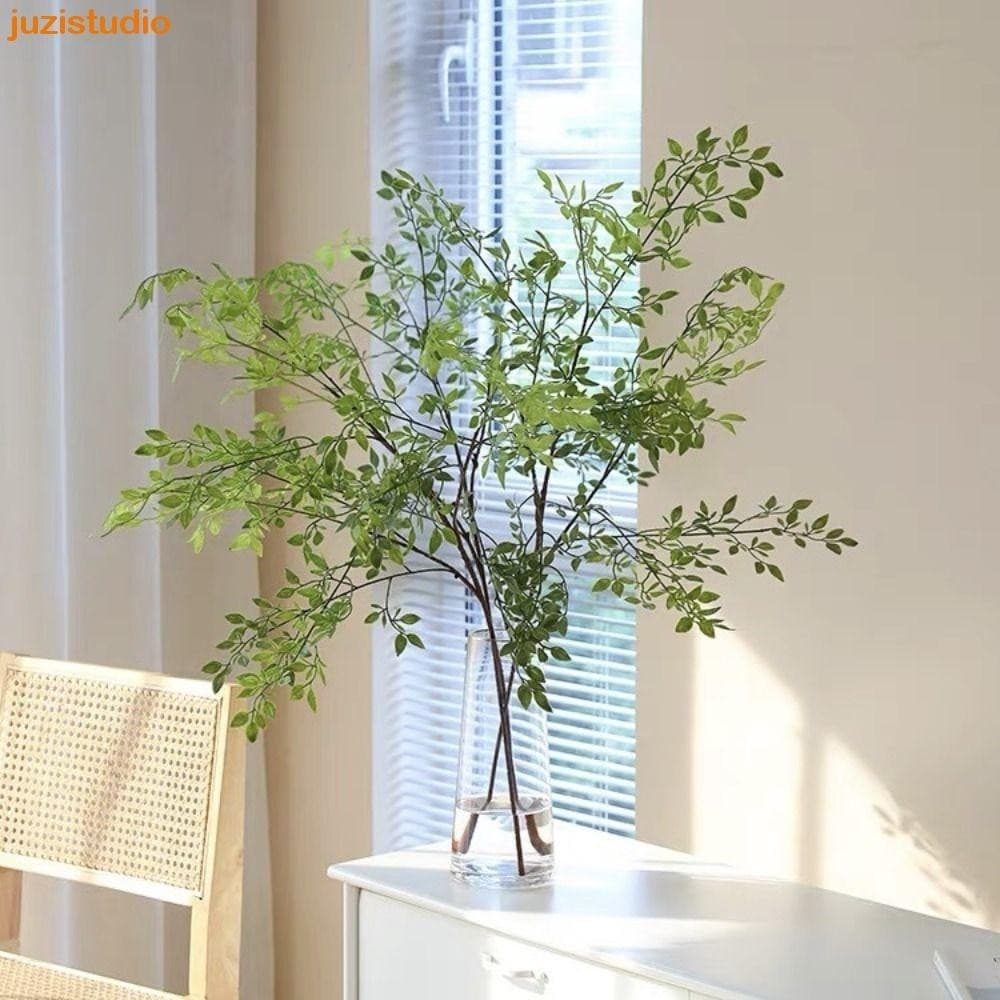 JUZISTUDIO Ramo De Bambu Artificial Nantian , Simulação Verde Flexível , Plantas Falsas Artesanais