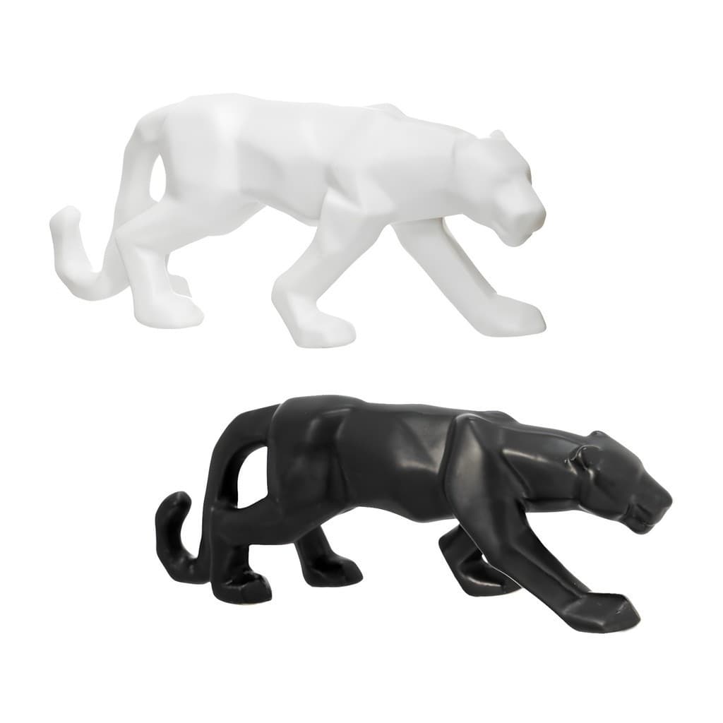 KIT COM 2 PANTERAS NEGRA E ENFEITE DECORATIVO DE AMBIENTE