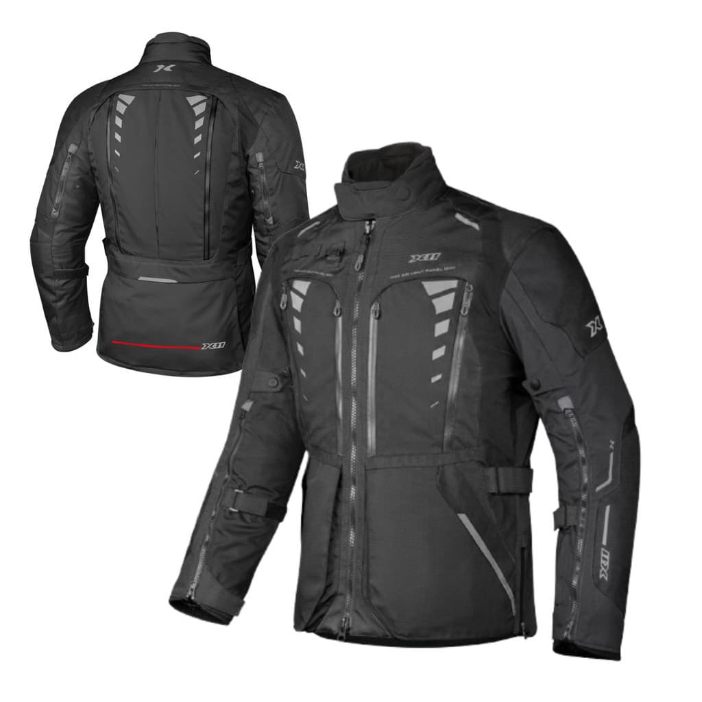 Jaqueta Moto Masculina X11 Expedition Impermeável Preta