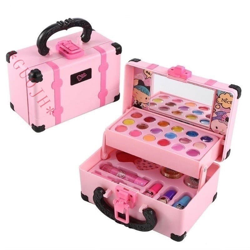 GUOJH 32 Peças Kit De Maquiagem Para Crianças Lavável/Conjunto Portátil Meninas