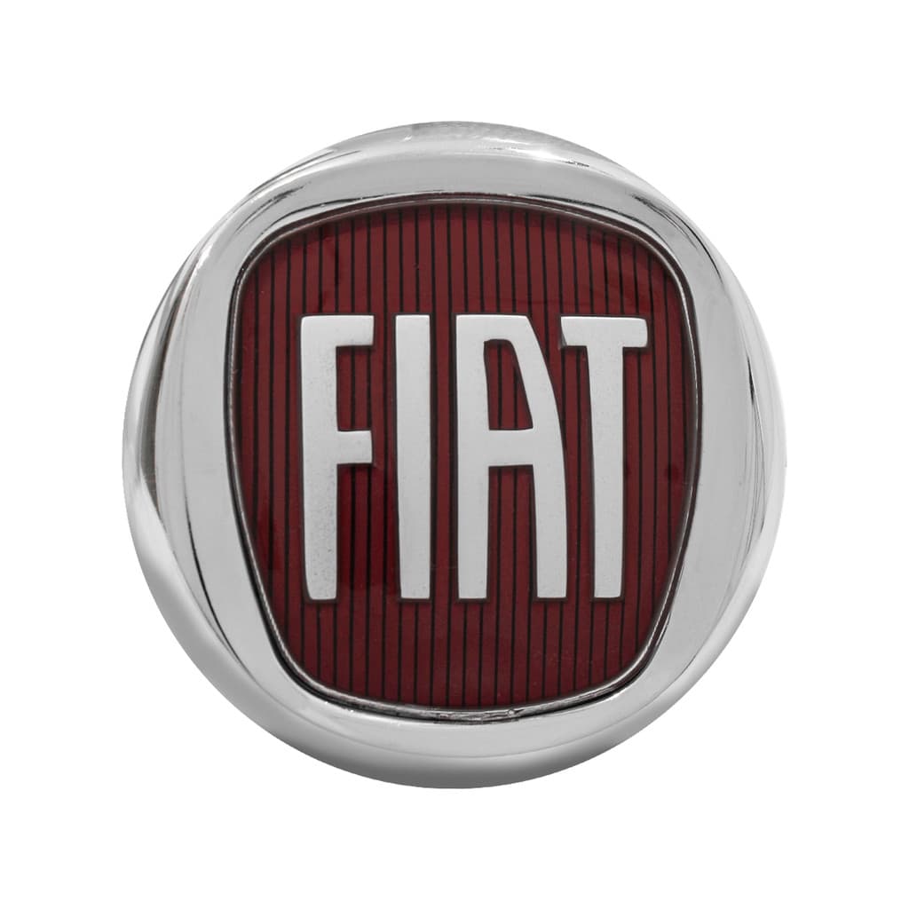 Emblema Dianteiro Fiat Palio 2000 Até 2015 Vermelho