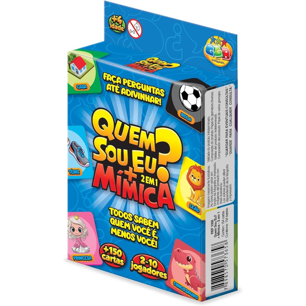 Jogo Quem Sou Eu? + Mímica 2 em 1