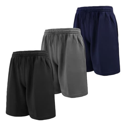 Kit 3 Bermudas De Moletom Masculina Shorts Treino Academia