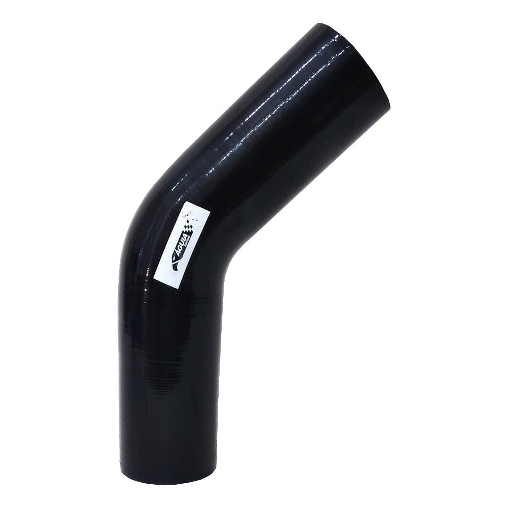 Mangote De Silicone Curva 45° Preto 2 Pol X 150mm