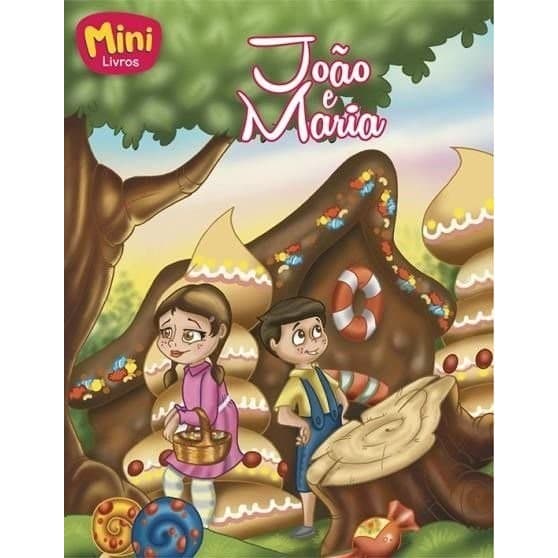 Mini Livro João e Maria - Excelente lembrancinha de aniversário!
