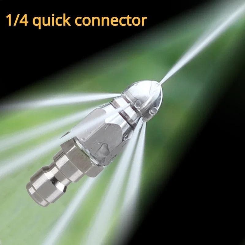 Bocal De Limpeza De Esgoto De Conexão Rápida De 1/4 " , Bico De Mangueira De Drenagem Lavadora De Alta Pressão Para Drag