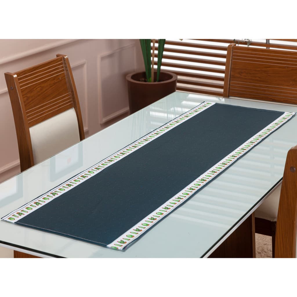 Caminho de Mesa Trilho Retangular Estampado 1,40 x 0,45 4 ou 6 Lugares Cozinha Sala Jantar Decoração
