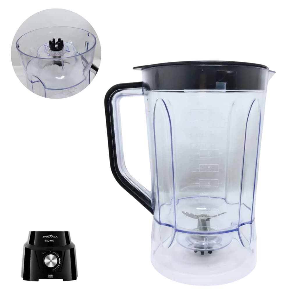 Copo Acrílico Compatível Modelo PH700/900 PLQ 915 PLQ 1412 B 1000 Tampa Preta