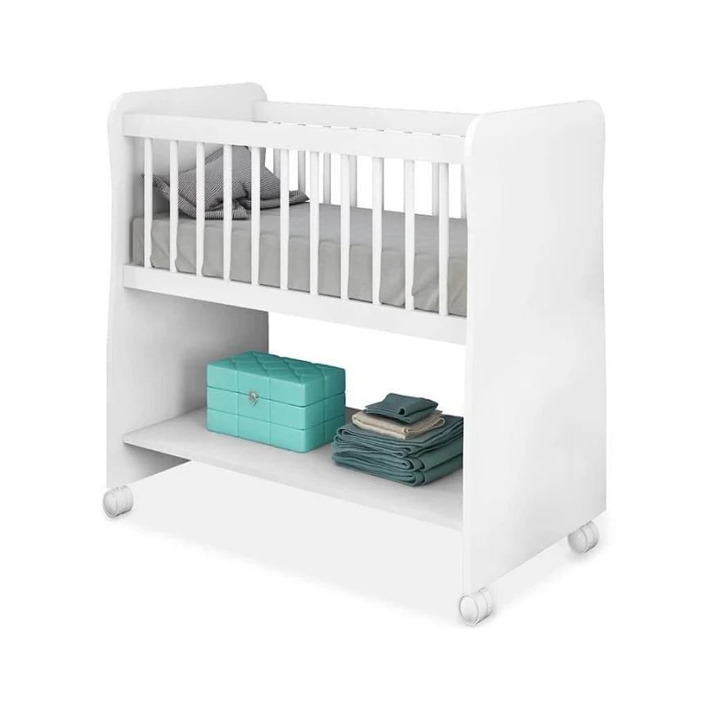 Mini Berço Para Bebê Rubi Multifuncional Nicho Organizador