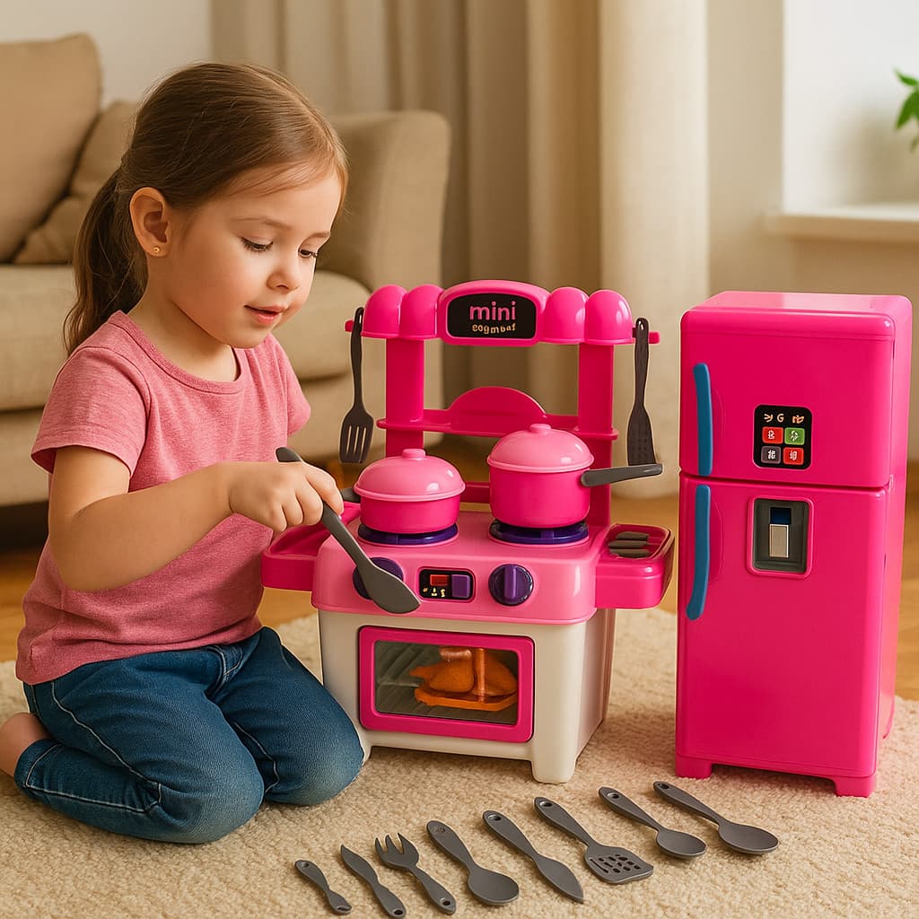 Freezer Cooker Brinquedo Infantil Cozinha Comidinhas Receitas Criança Diversão Imaginação Garotinhas