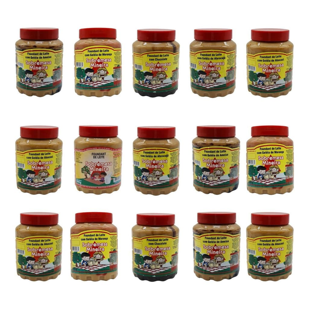 Doce De Leite Pastoso Pote 680gr Atacado - 15 Potes