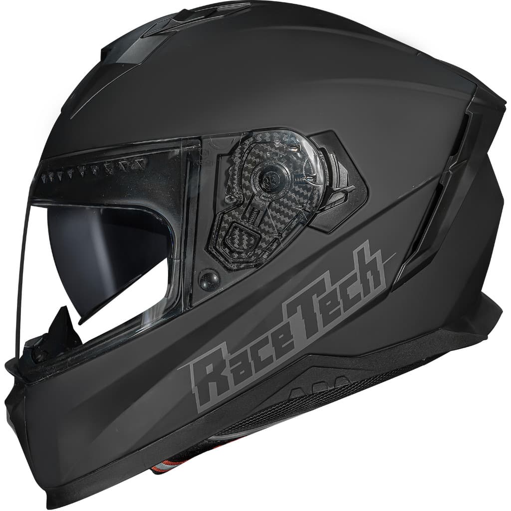 Capacete Moto Race Tech Volt Monocolor Preto Fosco