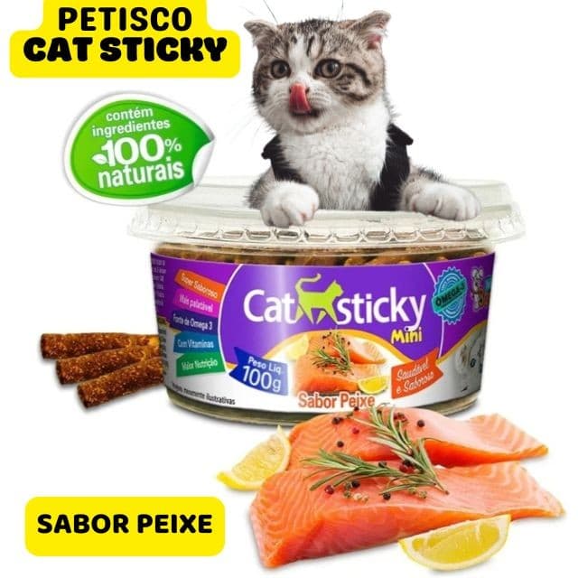 Petisco Cat Sticky Mini 100% Natural