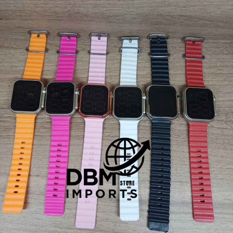 Relógio Digital com Pulseira de Silicone Unissex, varias cores – Estilo e Conforto