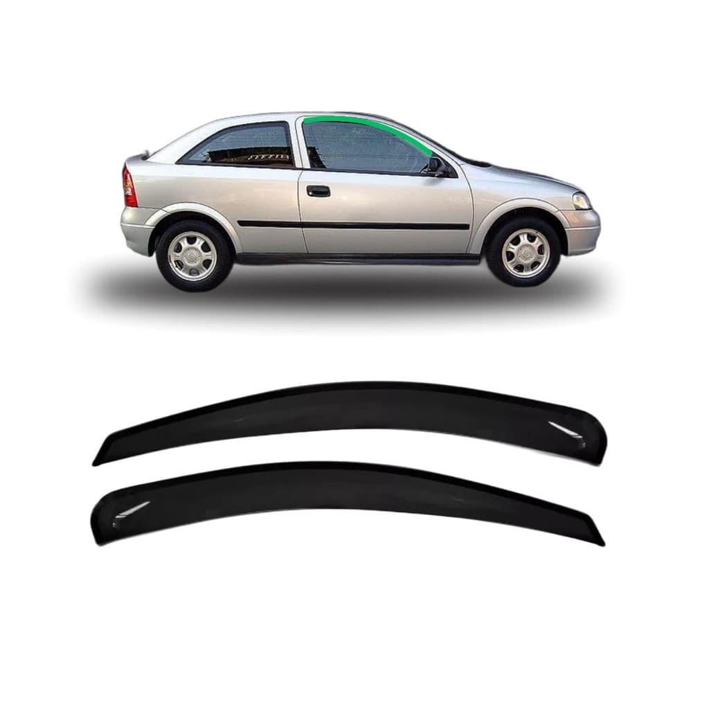 Jogo Calha de Chuva (Defletor) Astra Hatch 99 00 01 02 03 04 05 06 07 08 09 10 11 2p