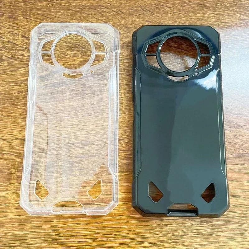 Para DOOGEE S200X Macio TPU Caso De Telefone DG S200 X Preto Transparente Capa Traseira Escudo Silicone Coque