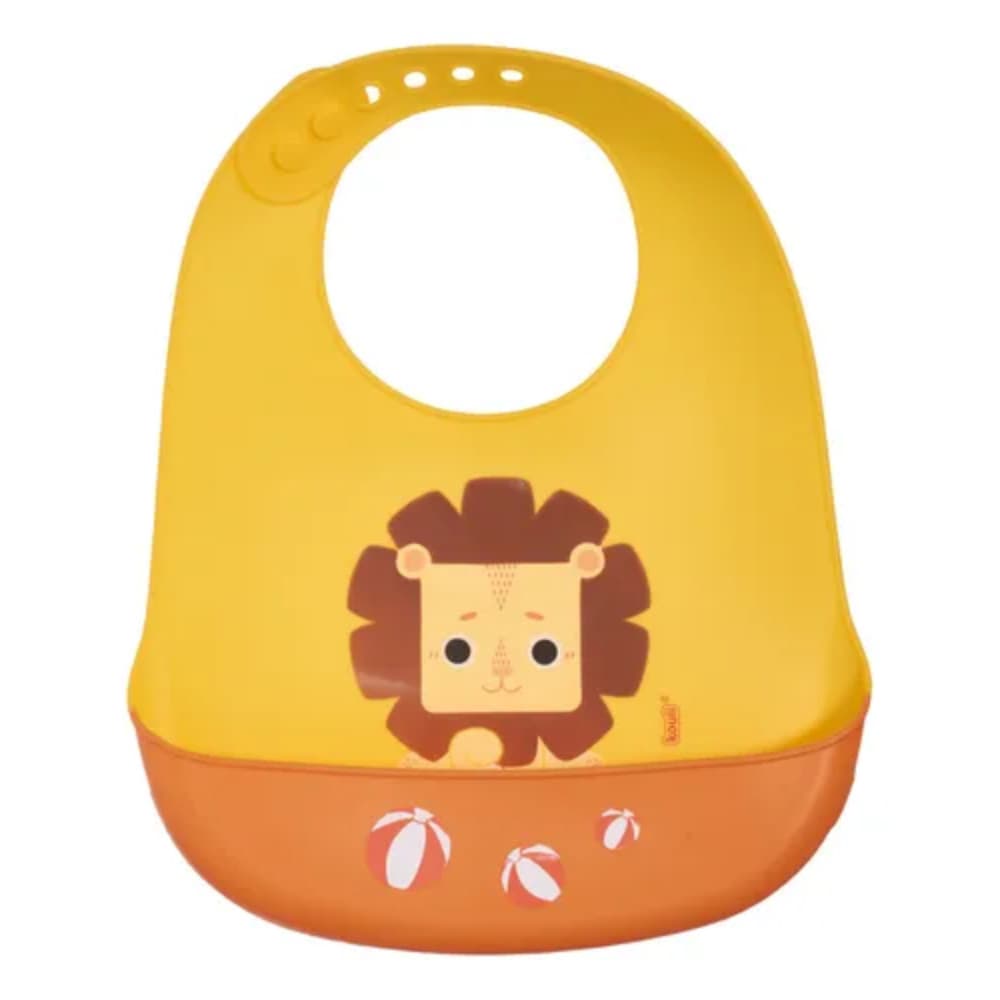 BABADOR DE SILICONE AMARELO LEÃO - KOUII
