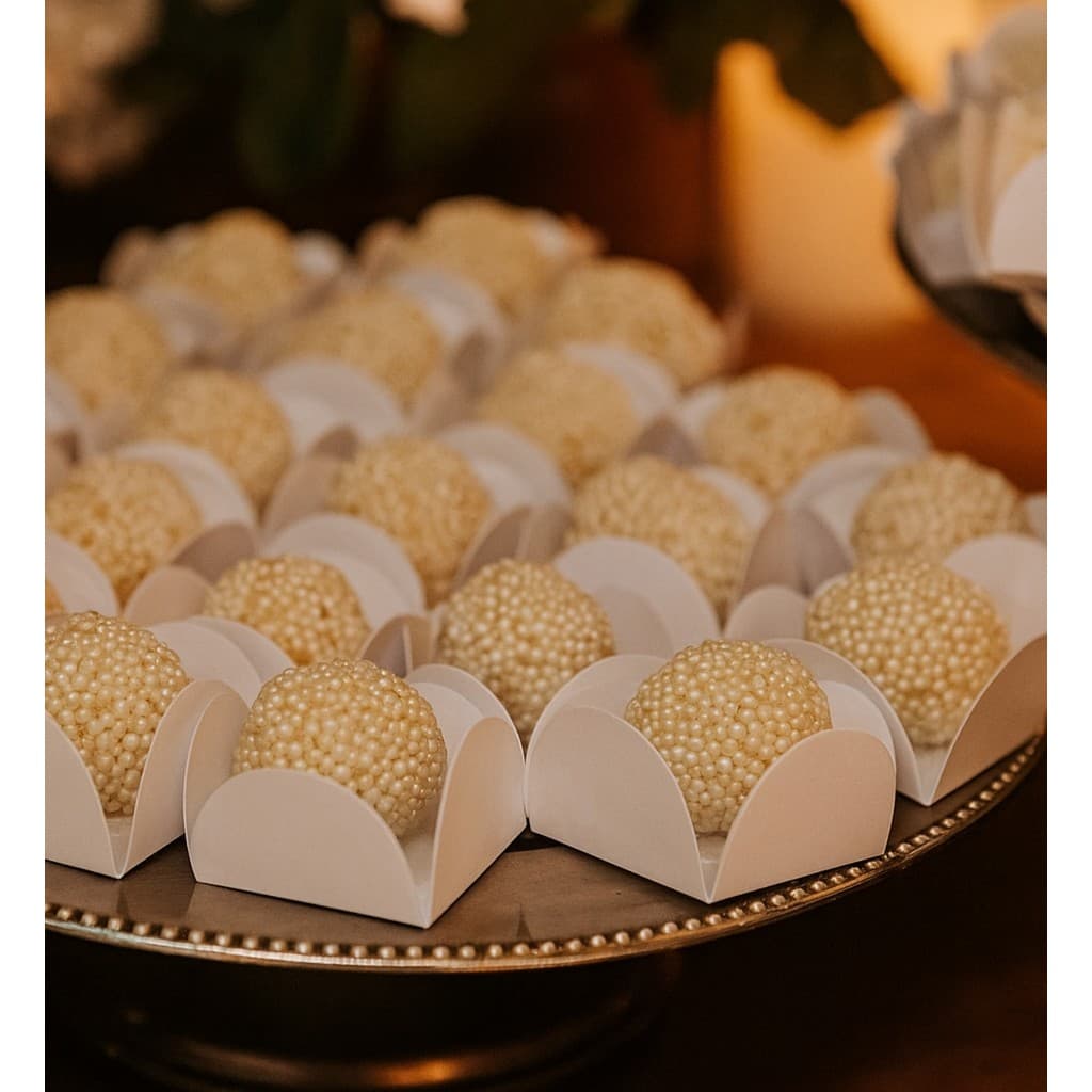 Forminha 4 Pétalas  Festa Aniversário Número 7 Doce Brigadeiro Eventos Várias Cores