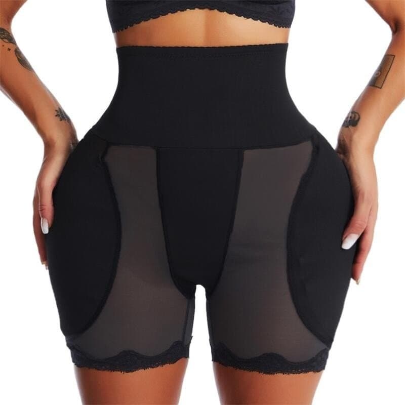 Shapewear Acolchoado Quadril Bunda Levantador Calcinha Cintura Alta Trainer Para Mulheres Controle De Barriga Corpo