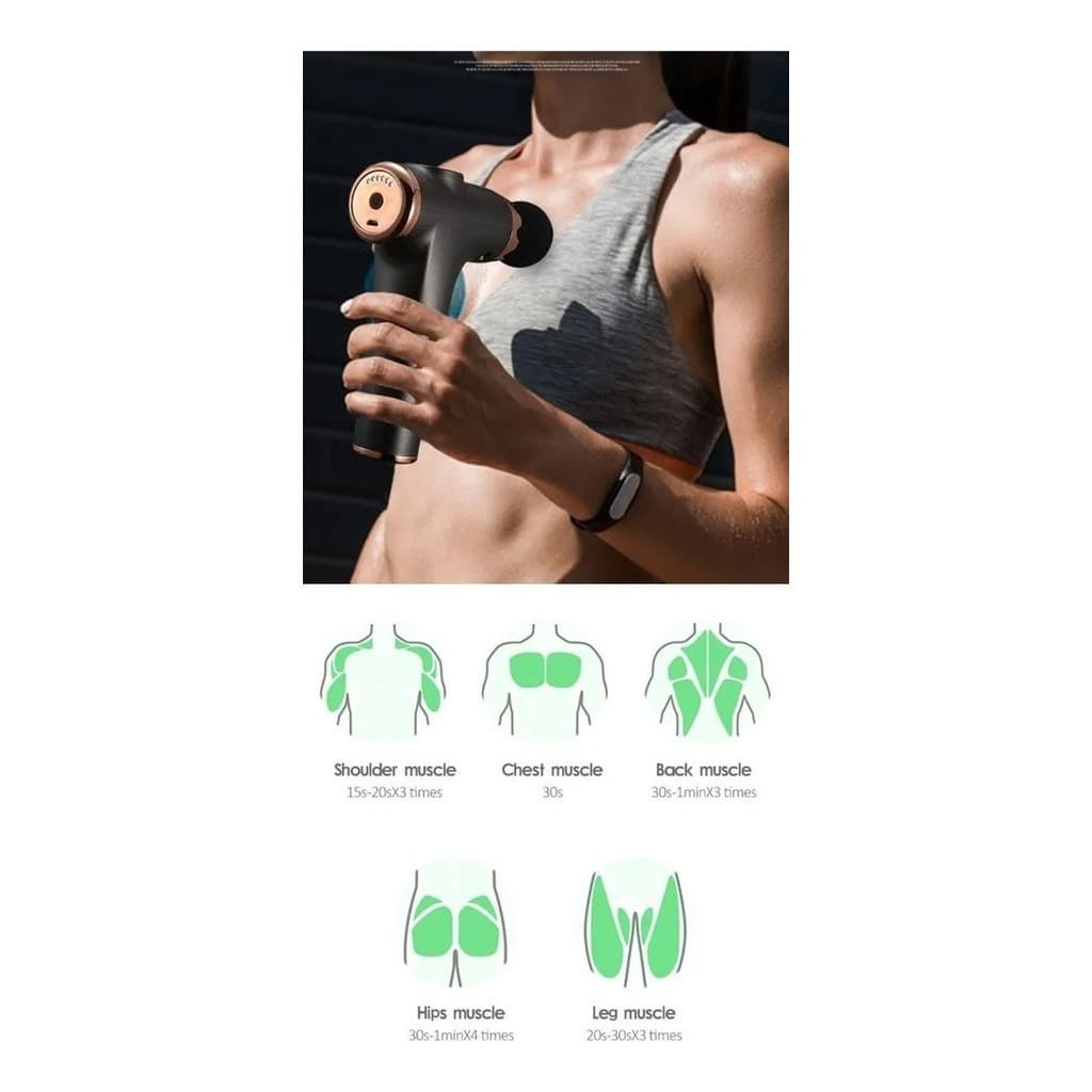 Pistola Massageador Muscular Elétrico Relaxante Automática