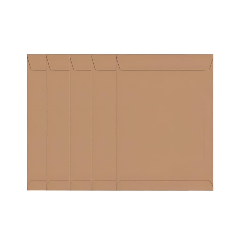 Envelopes 176mm x 250mm Meio Ofício A5 125 Unidades Pardo