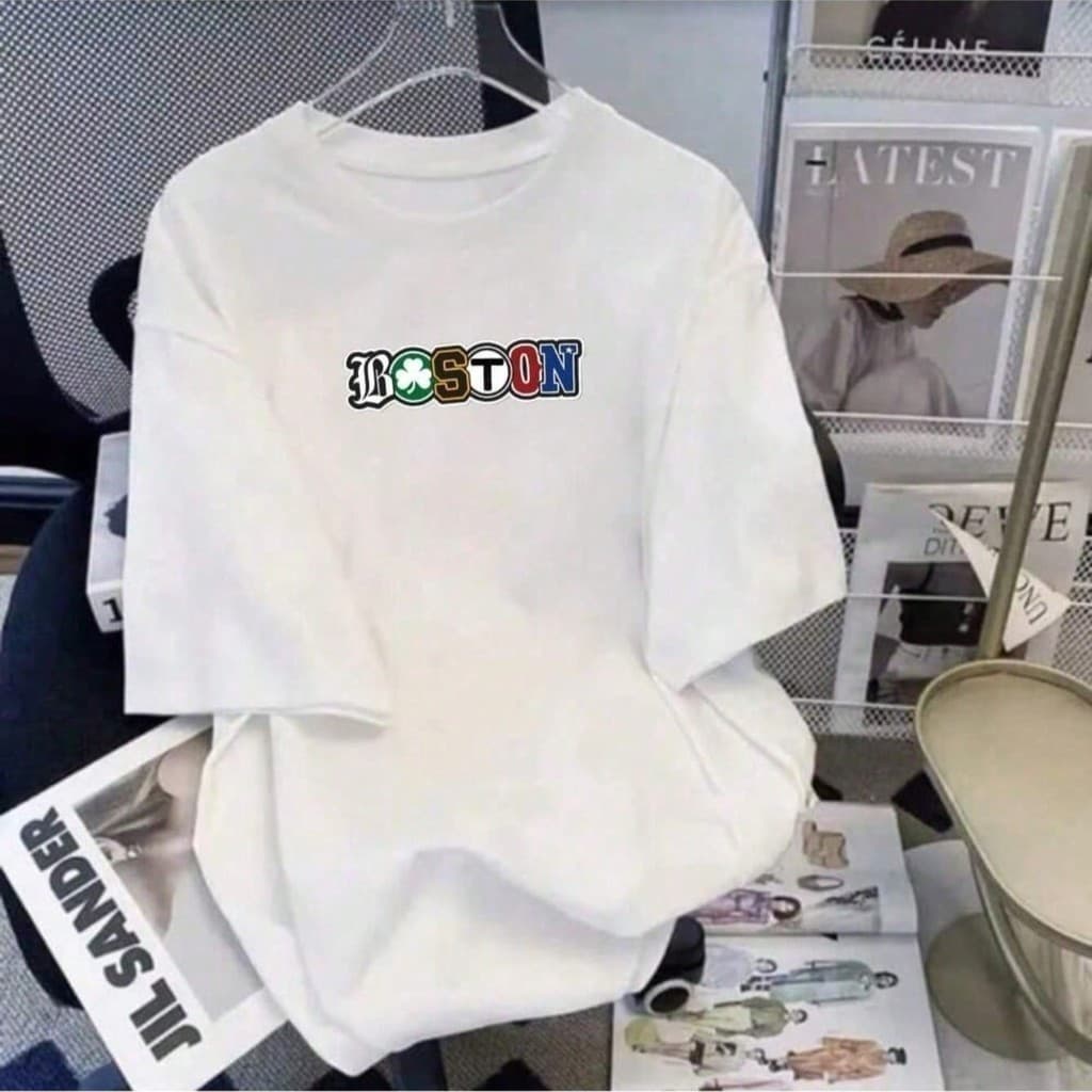 Camiseta Masculina Boston 100% Algodao personalizada