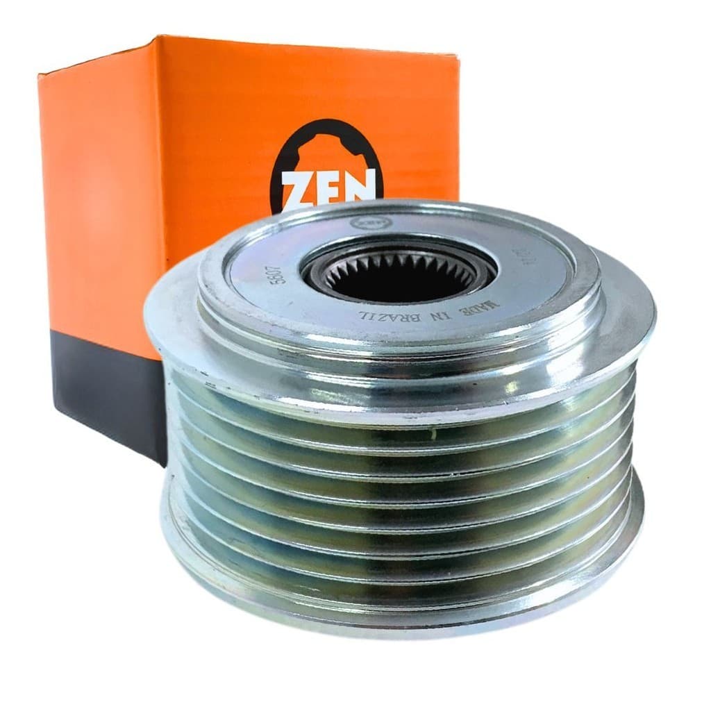 Polia Roda Livre Alternador 7 Filetes Para Frontier Navara 2.5 Cabstar Zen F55238601 23151EB30A