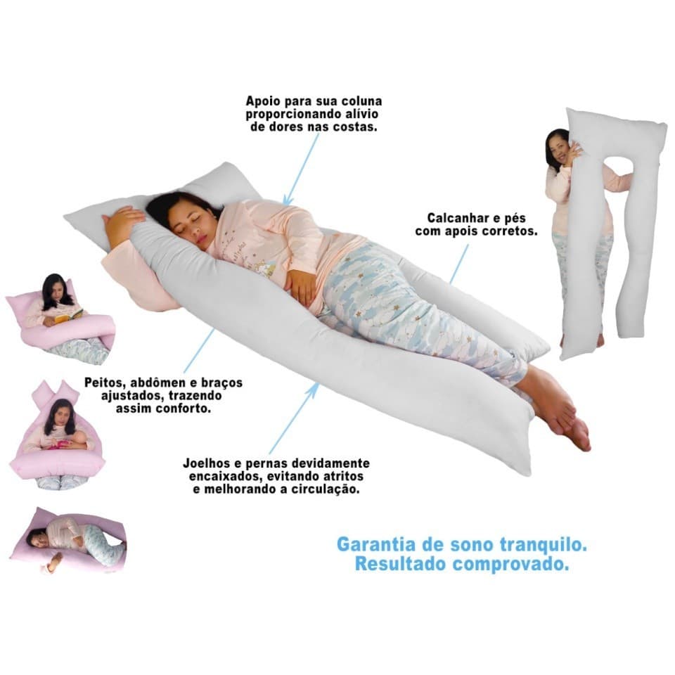 Travesseiro Gigante 170x80cm Happy Line