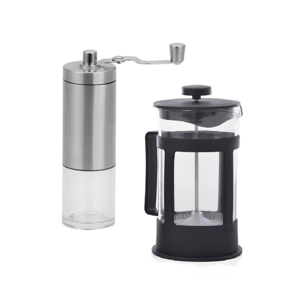 Moedor Café Manivela Manual Cafeteira Prensa Francesa 600ml