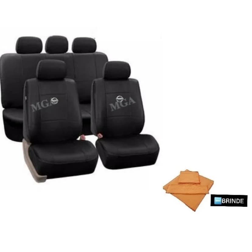 Jogo Capa Banco Carro Couro Sintético Nissan March 2011 - 2017