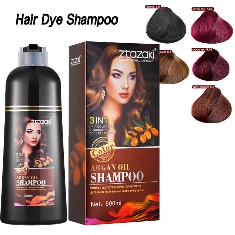 Unisex Mokeru 500ml Shampoo De 5 Minutos Para Coloração Rápida Cabelos Orgânicos Naturais De Longo Prazo Uso Doméstico Permanente