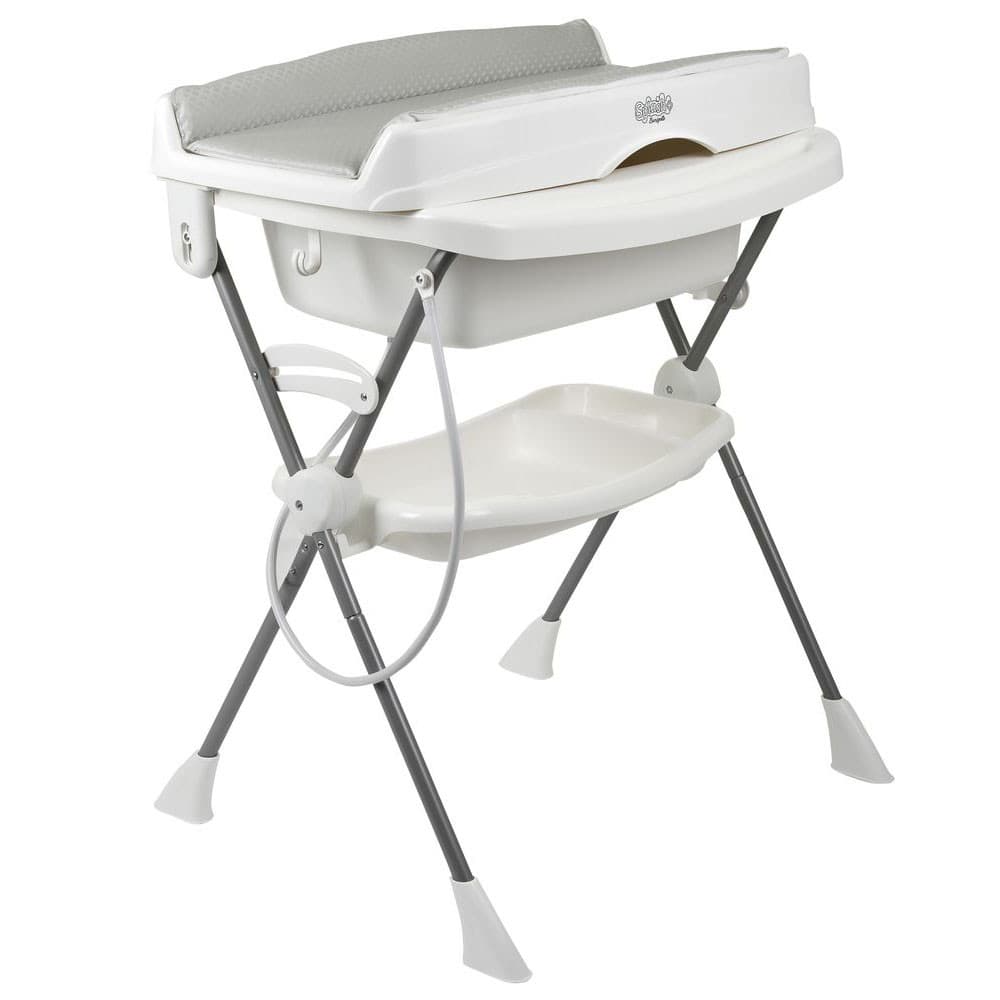 Banheira de Bebê Burigotto Splash+ com Suporte e Trocador Granito