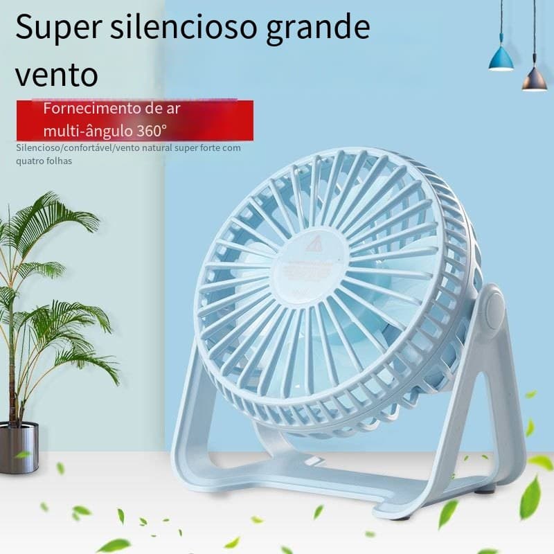 Desktop Pequeno Ventilador Portátil Ventilador Elétrico Recarregável USB Para Resfriamento Rápido