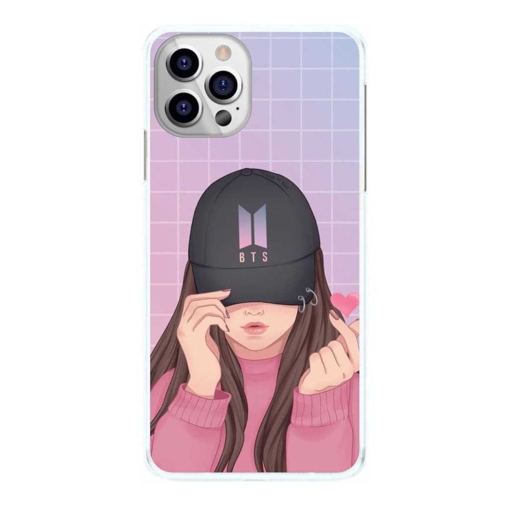 Capinha BTS Dedo Coraão Sìmbolo Boné Capa de Celular